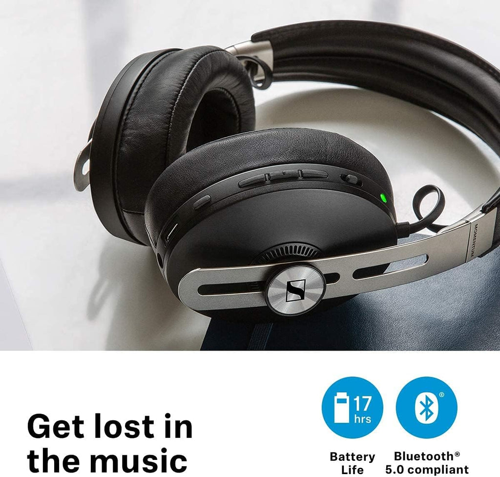 Wireless Noise Cancelling Headphones Black D8469
