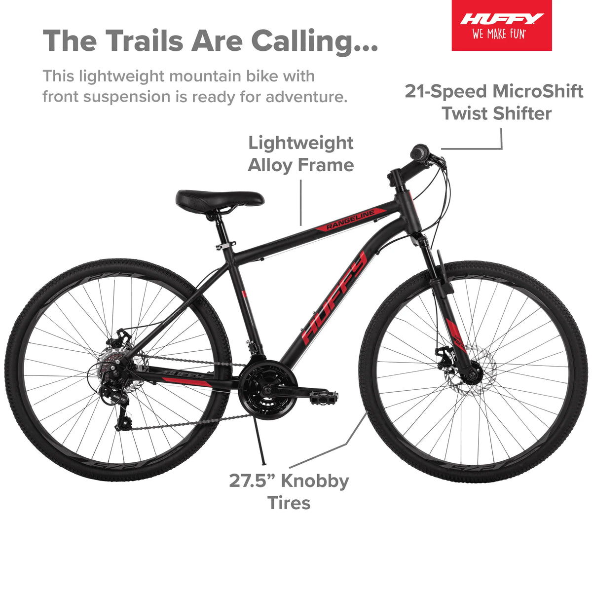 Black and Red Mountain Bikes Z437
