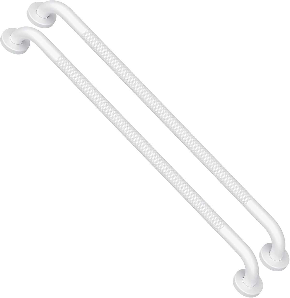2 Pack 24 Inch Anti-Slip Stainless Steel Matte Black Shower Grab Bars I55719