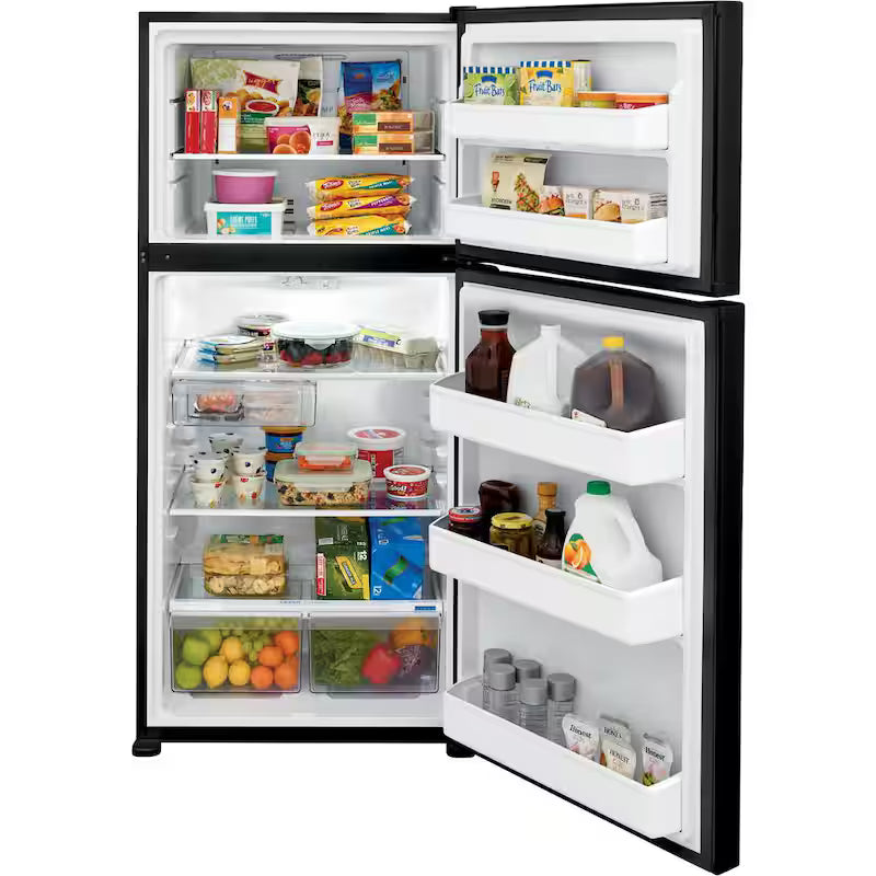 Black Top Freezer Refrigerator V6917