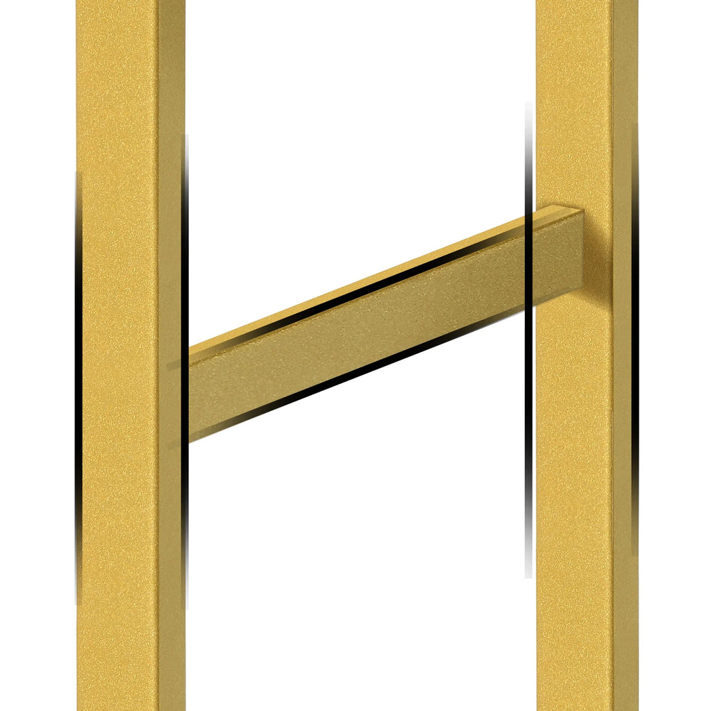 5-Tier Gold and White Bookshelf O72175