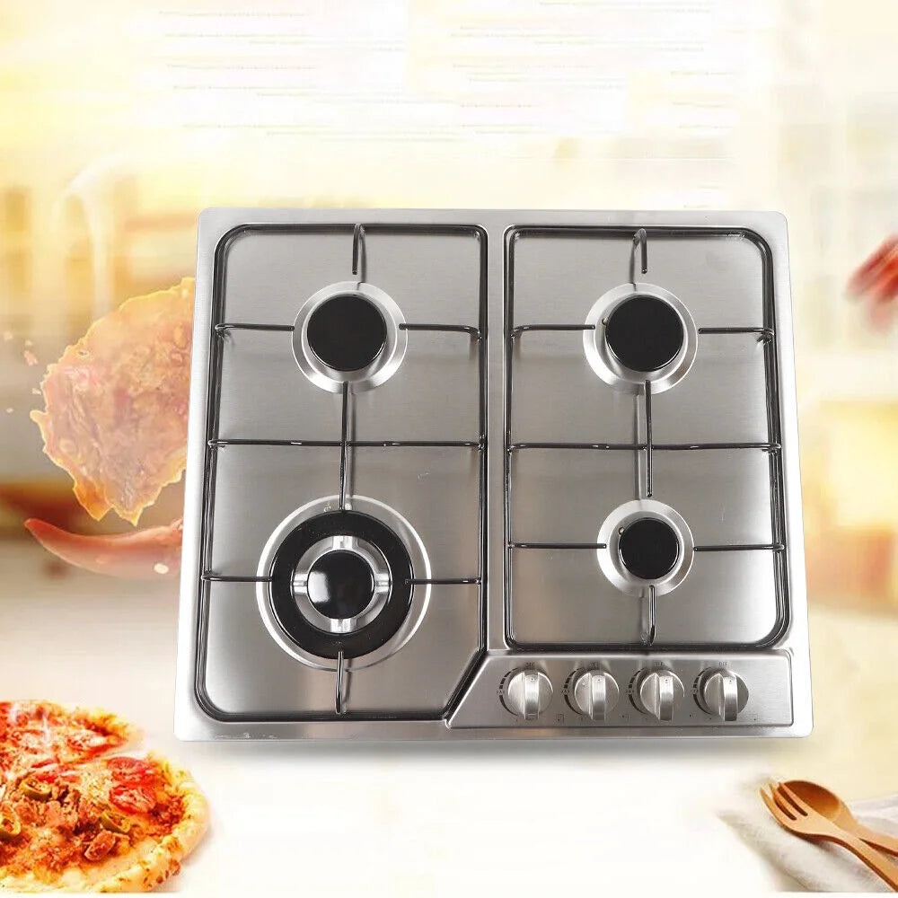 Stainless Steel Built-in Gas Cooktop 4 Burners Natural gas LPG Y865