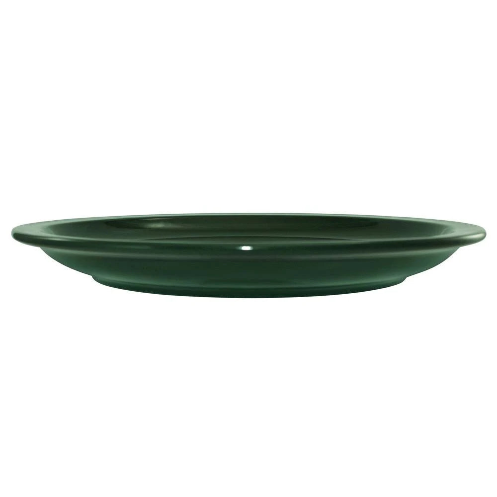 Green Stoneware Narrow Rim Plate - 36/Case Q52822