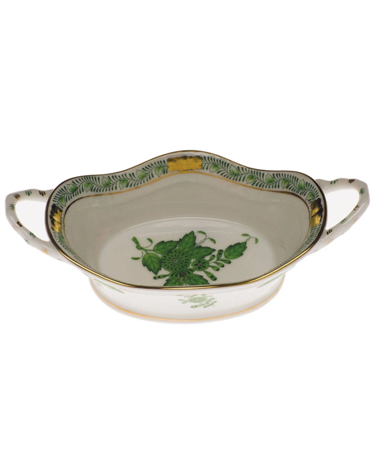 Green Large Basket with Handles S7152