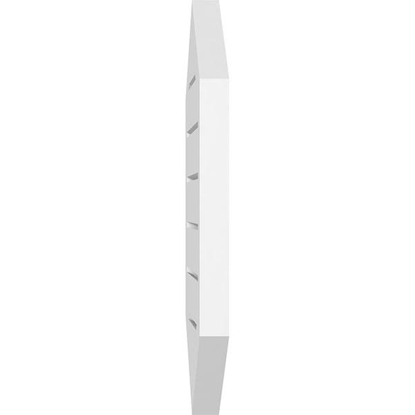 24x22W x 36x22H Vertical Peaked Surface Mount PVC Gable Vent G106628