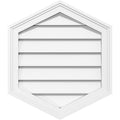 24x22W x 36x22H Vertical Peaked Surface Mount PVC Gable Vent G106628