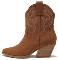 Brown Western Ankle Boots I226395