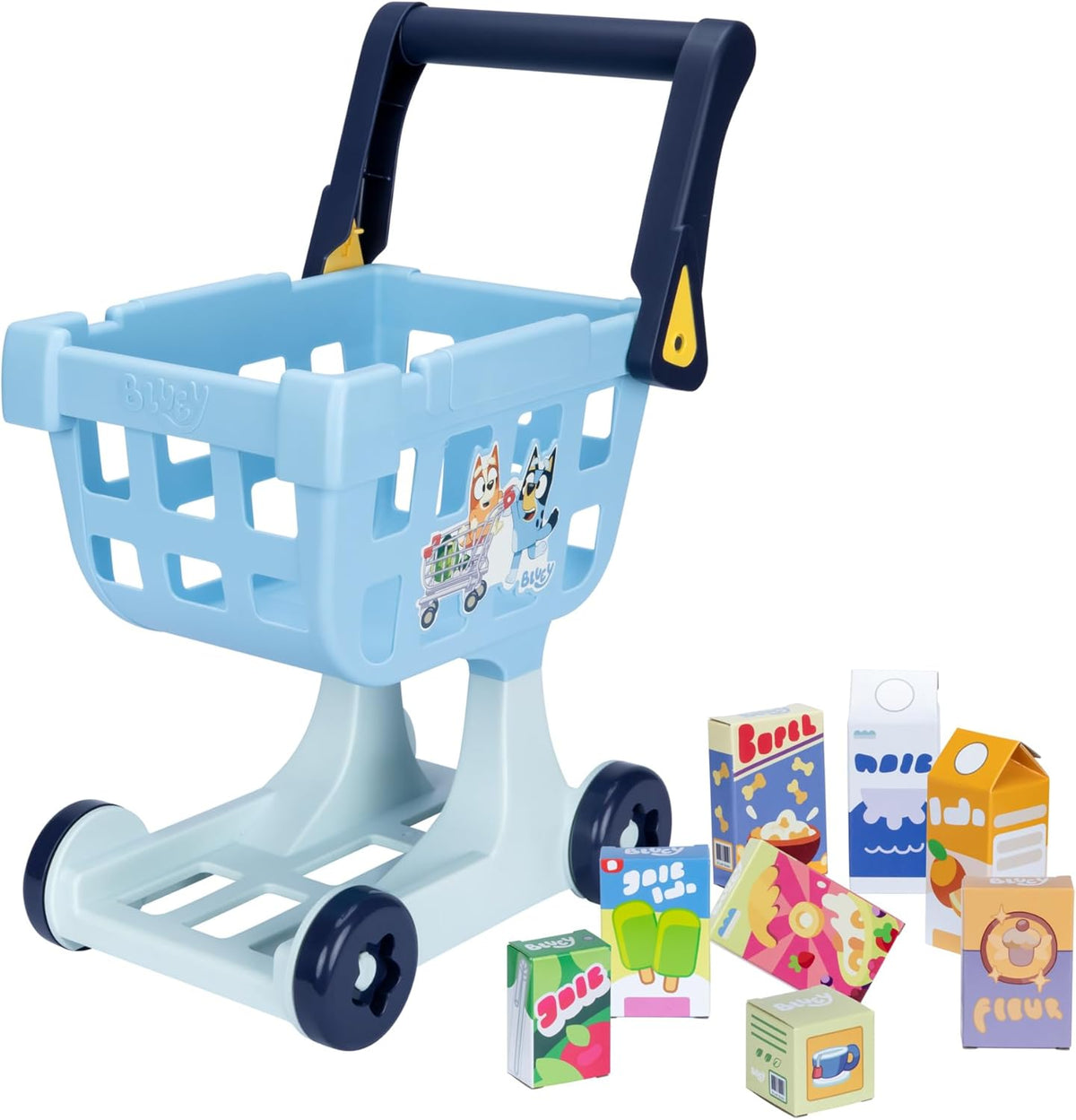 19.3 Inch Tall Shopping Trolley with 8 Cardboard Goods Z795