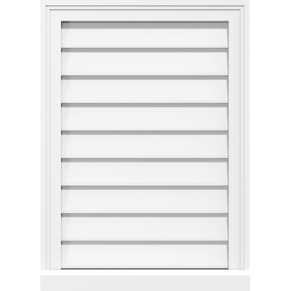 PVC Gable Vent with Brickmould R139495
