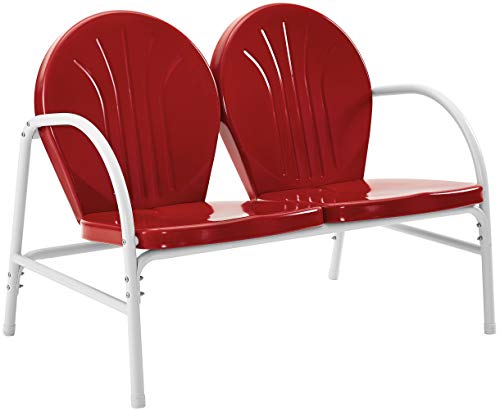 2-Piece Metal Outdoor Conversation Set with Table and Loveseat - Grasshopper Green B90136