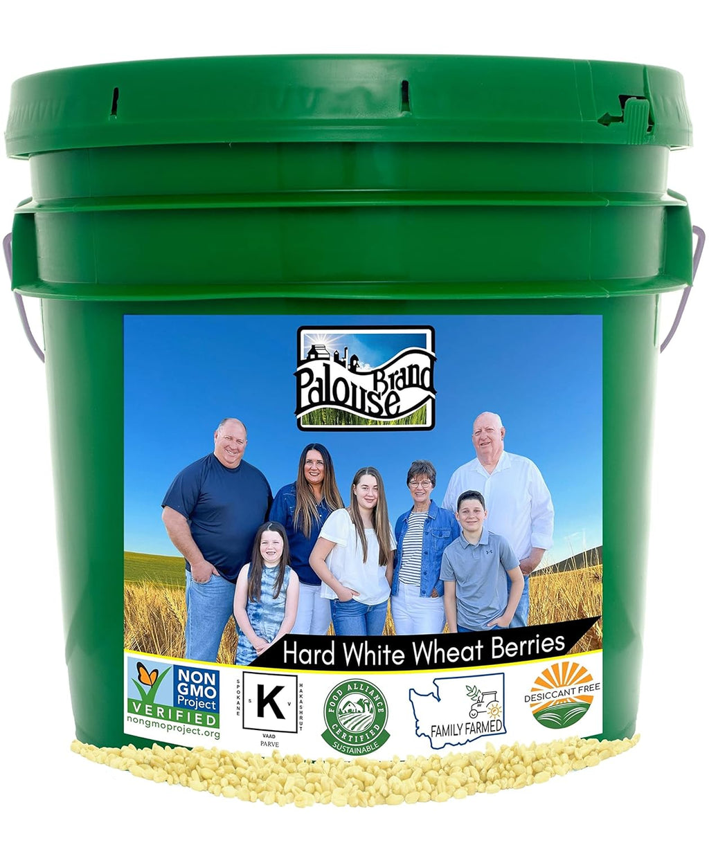 25 LBS Hard White Wheat Berries E381916