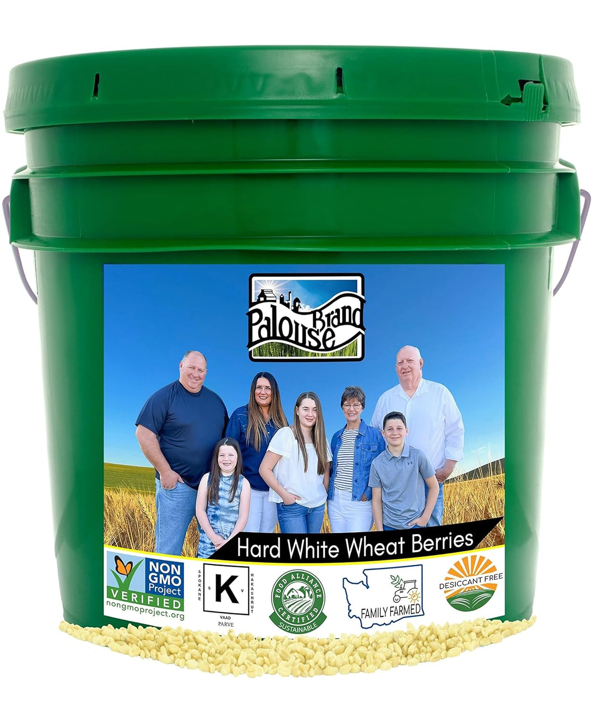 25 LBS Hard White Wheat Berries E381916