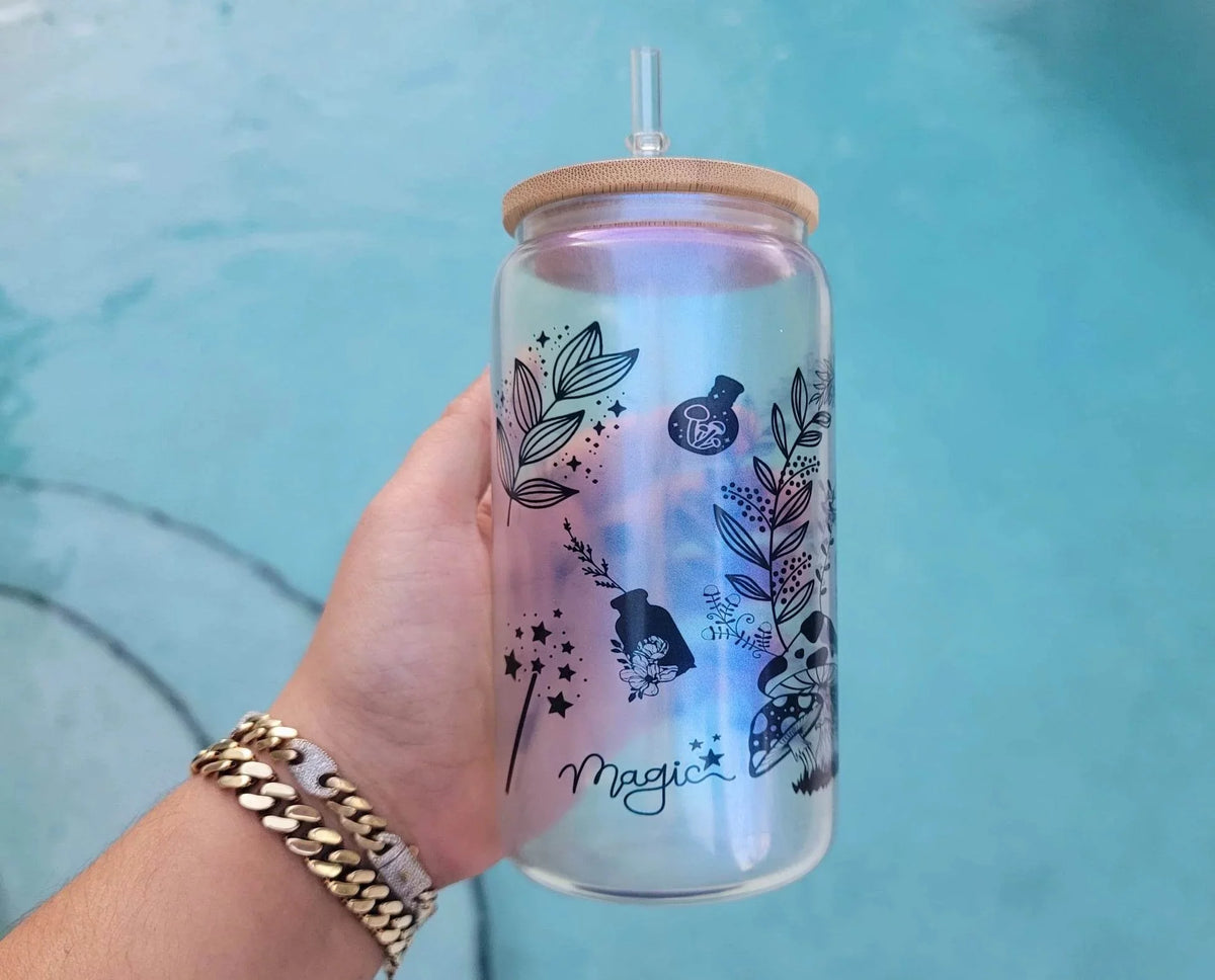 Mushroom Beer Can Glass T690994