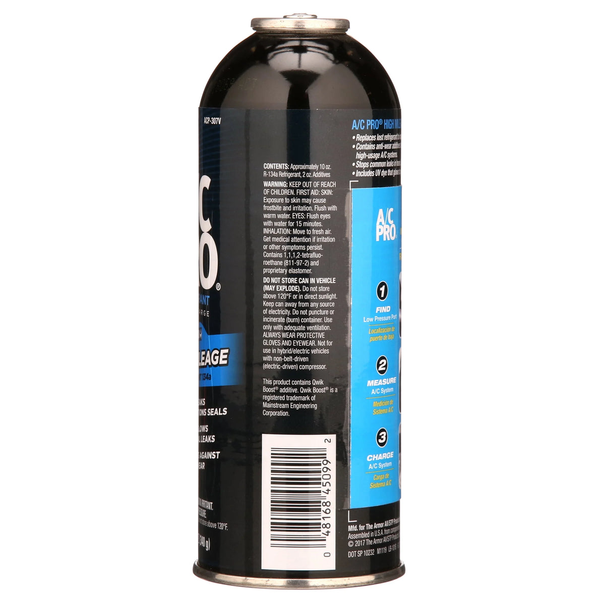 High Mileage R-134a Auto Air Conditioner Refrigerant 12oz E7113