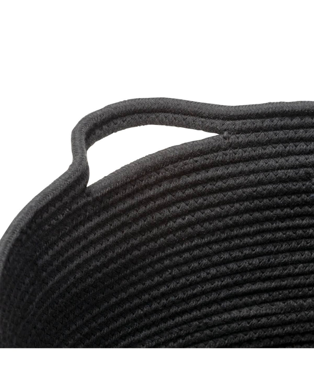 Black Cotton Coil Baskets Set of 3 E460230