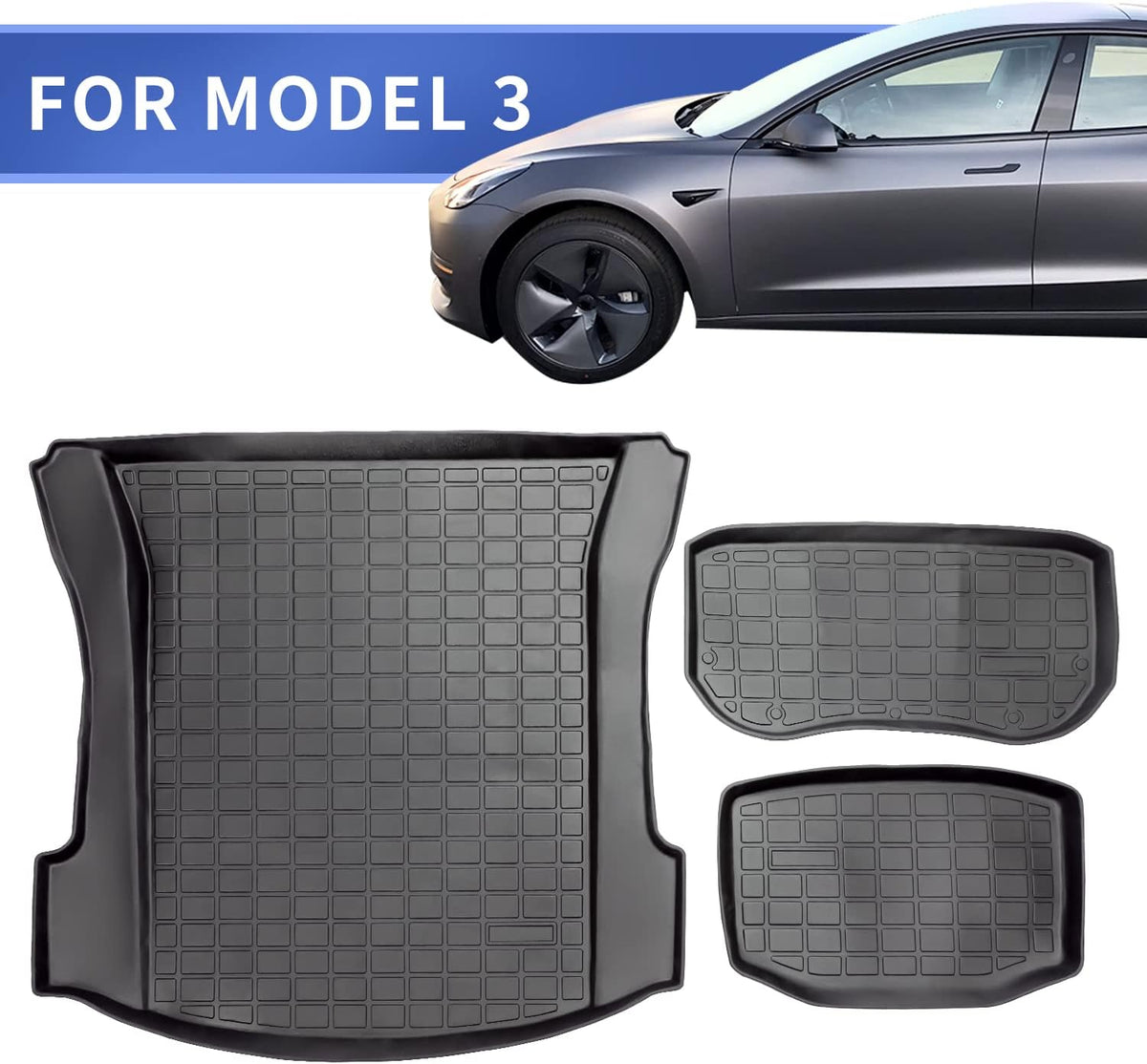 Trunk Mat Cargo Liner 3PCS TPE J9137