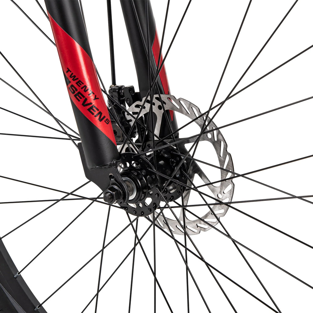 Black and Red Mountain Bikes Z437