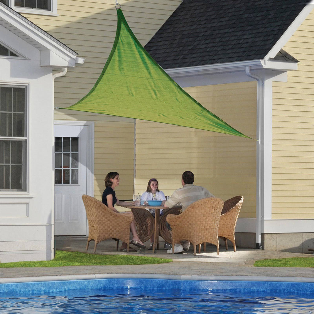 16& Lime Green Triangle Shade Sail P17186