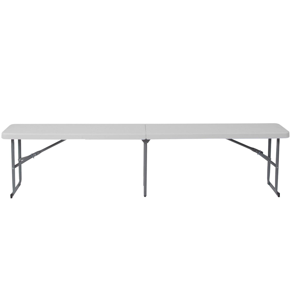 10.25 x 71 Inch Granite White Plastic Bench with Carrying Handle C244