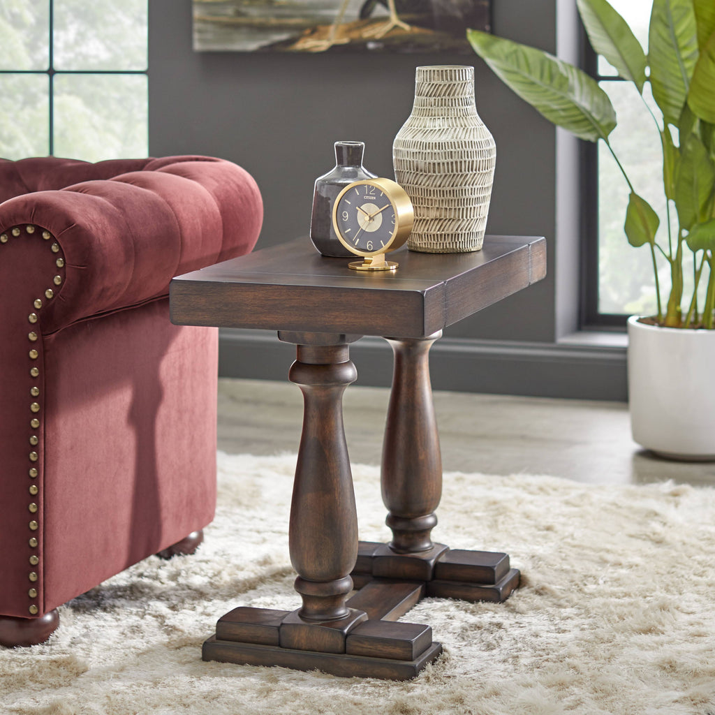 Rustic Brown End Table W17642