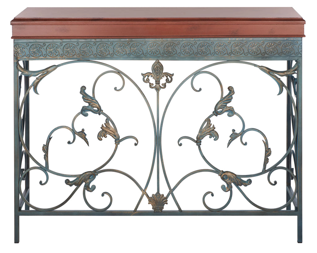 Brown Traditional Console End Table M2159