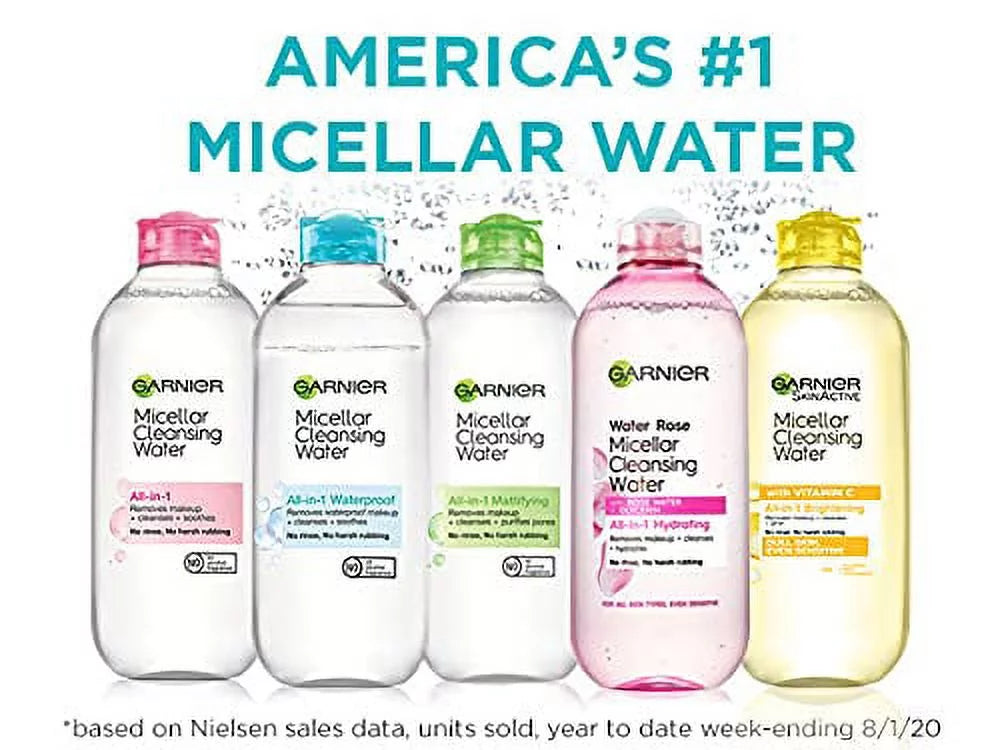 Micellar Water Facial Cleanser & Makeup Remover 13.5 fl. oz 2 count R493