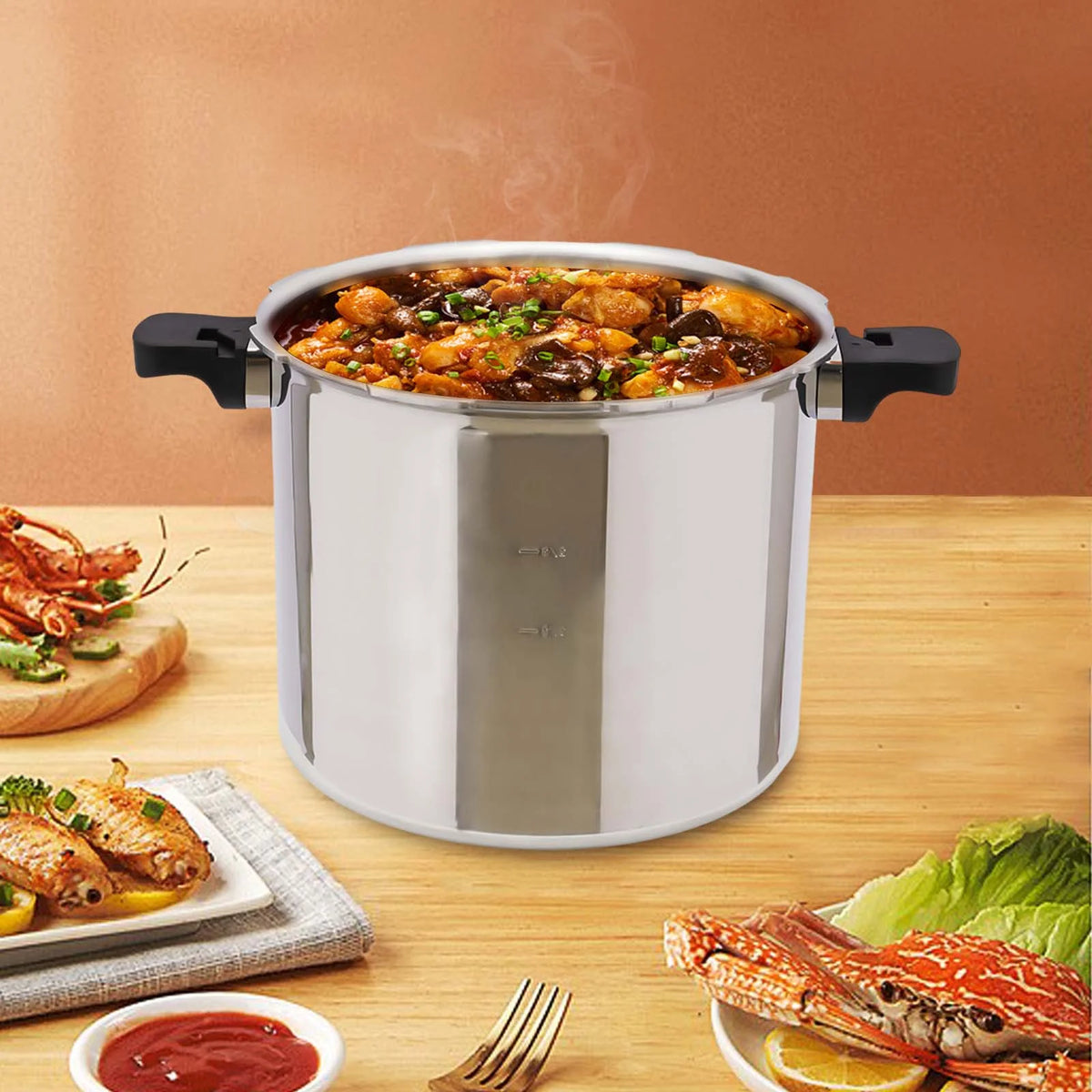 22L/23qt Thickened Explosion-proof Pressure Cooker E282484