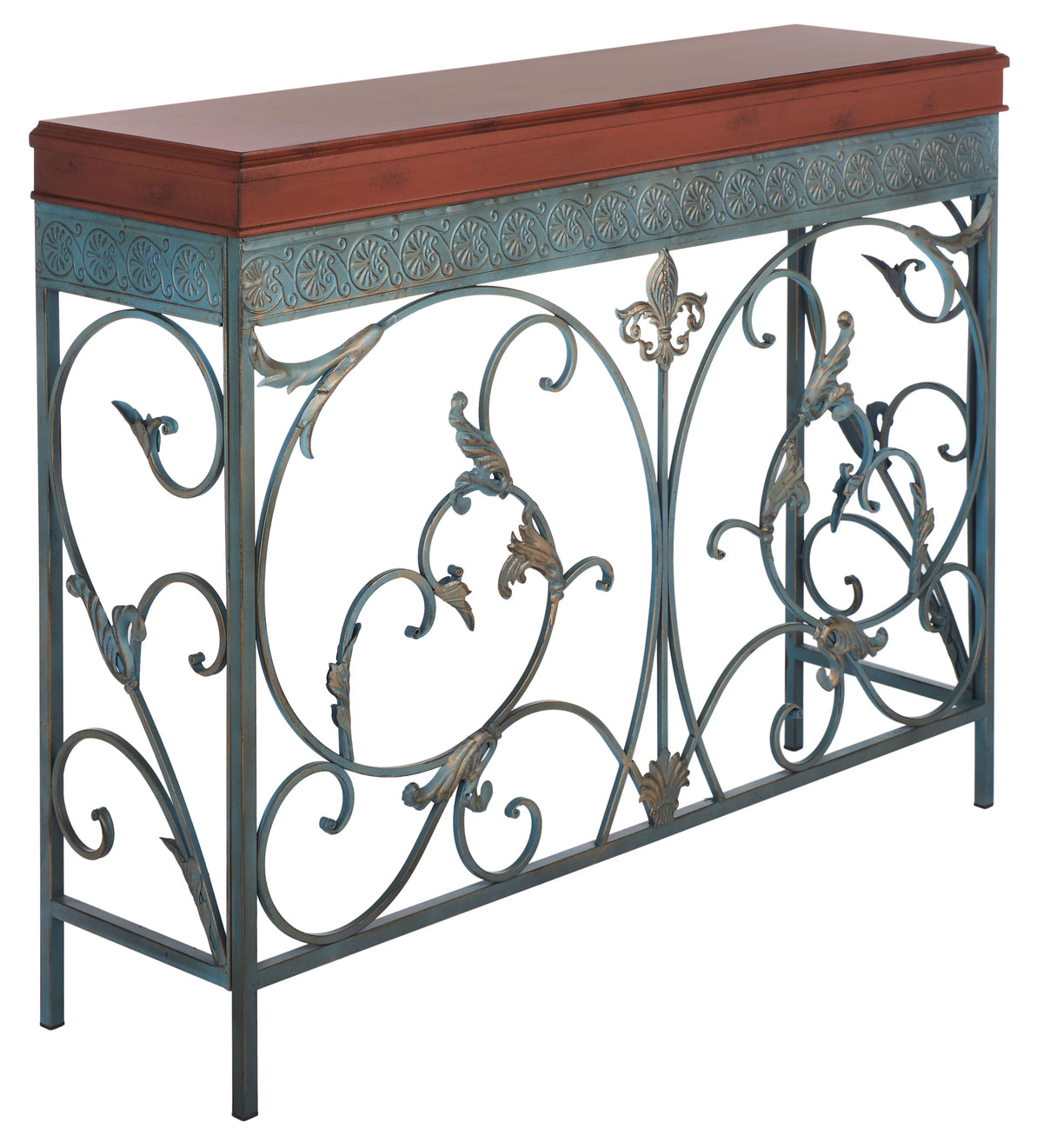 Brown Traditional Console End Table M2159