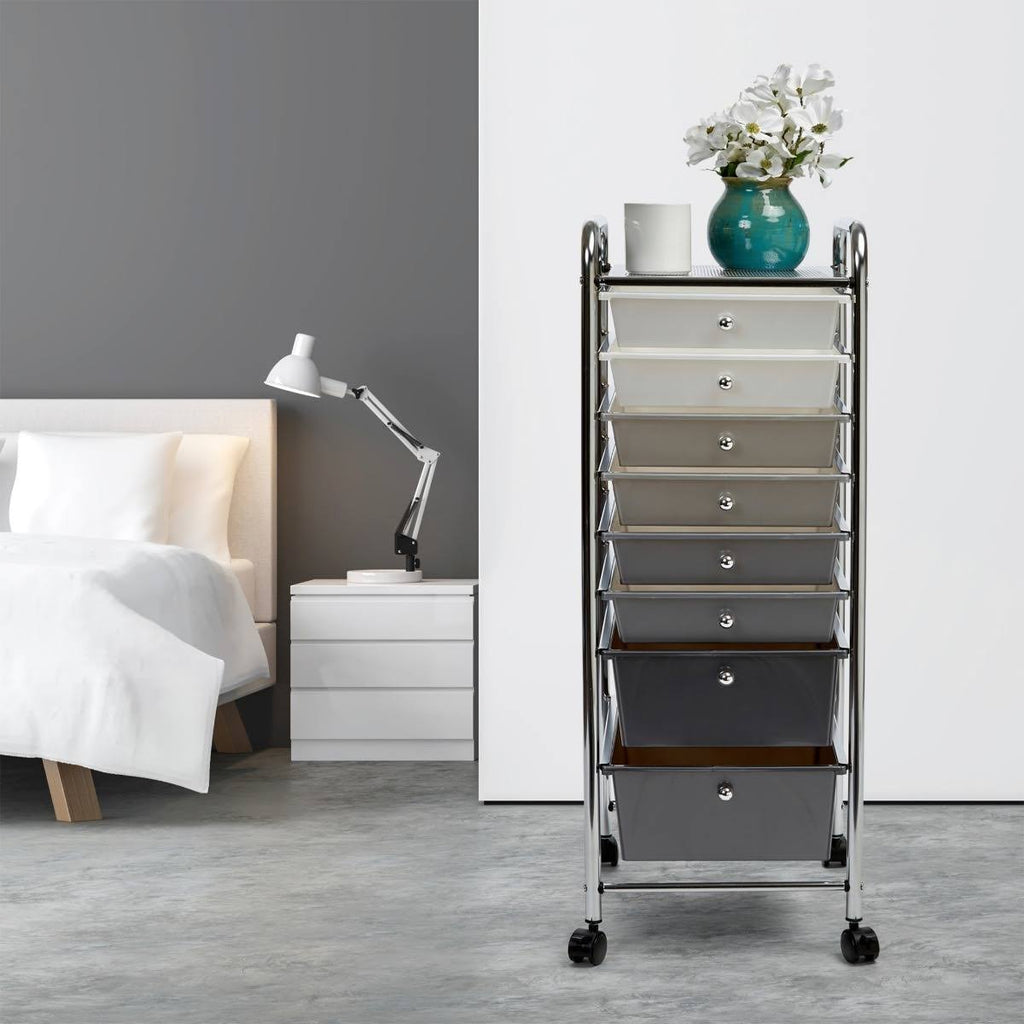 8 Drawer Storage Bin Organizer Cart N1921