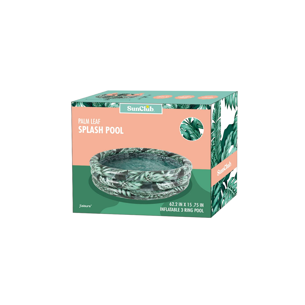 Round Soft-Sided 3-Ring Inflatable Kiddie Pool W922235