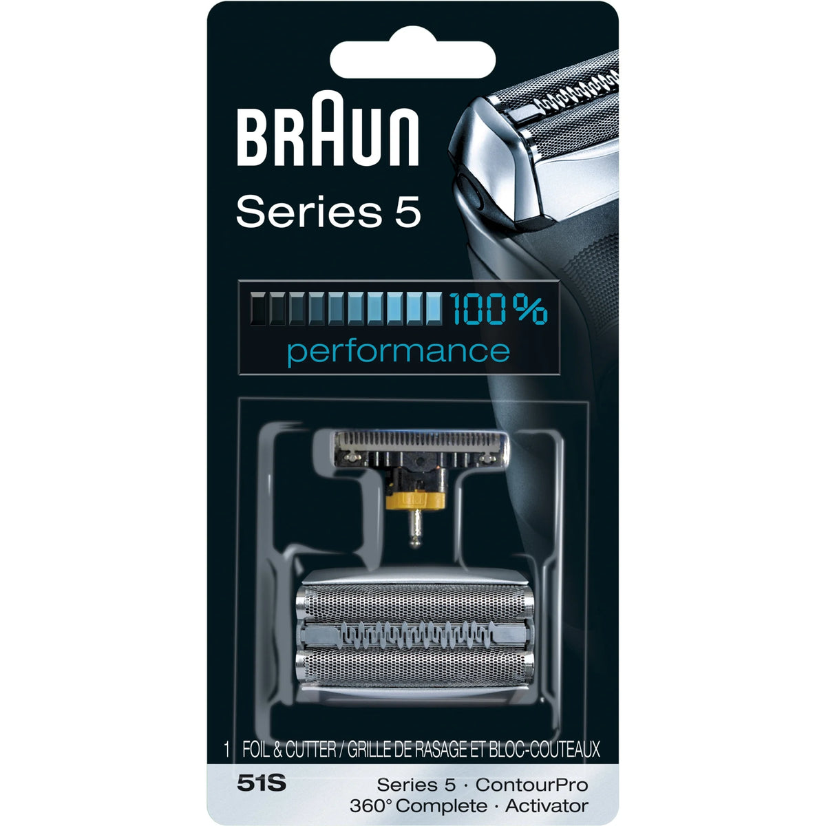 Silver Electric Shaver Head Replacement Cassette P652