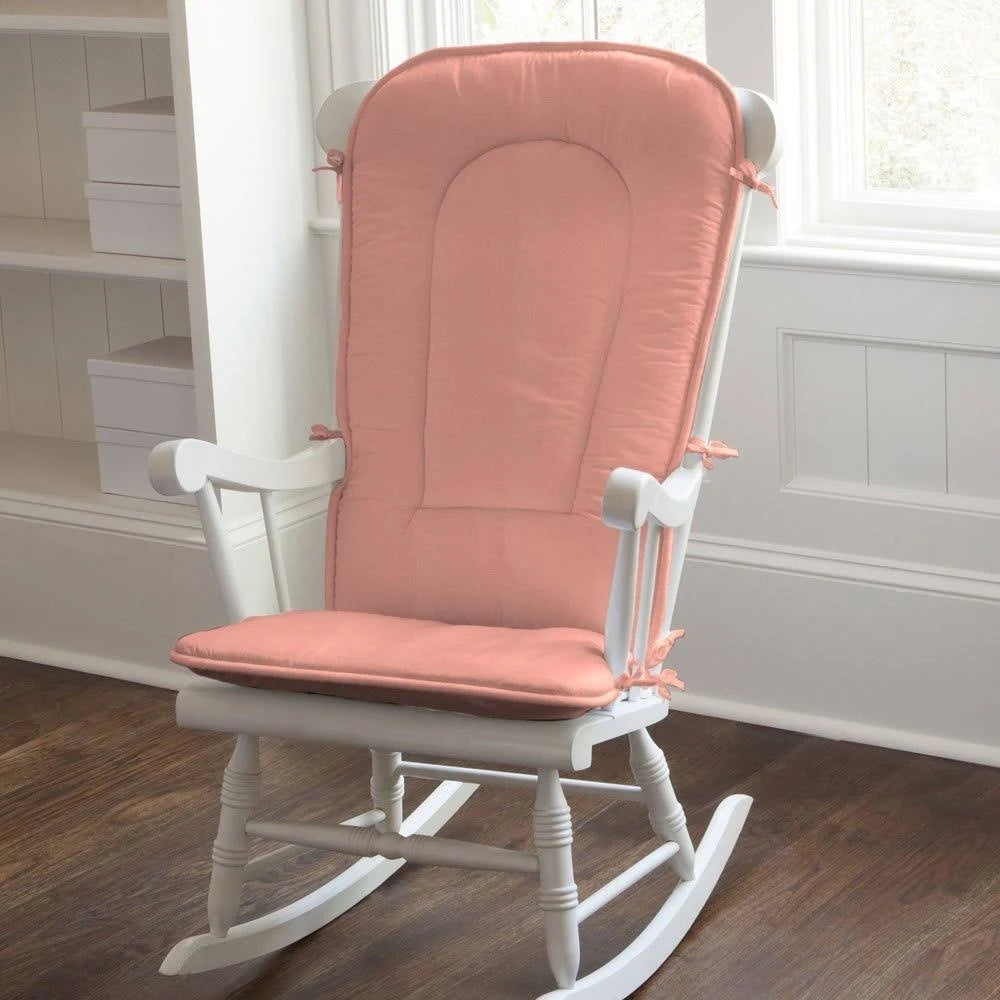 Solid Light Coral Rocking Chair Pad A930919