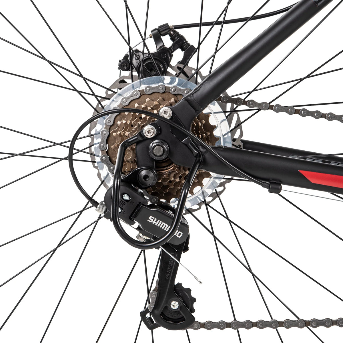 Black and Red Mountain Bikes Z437