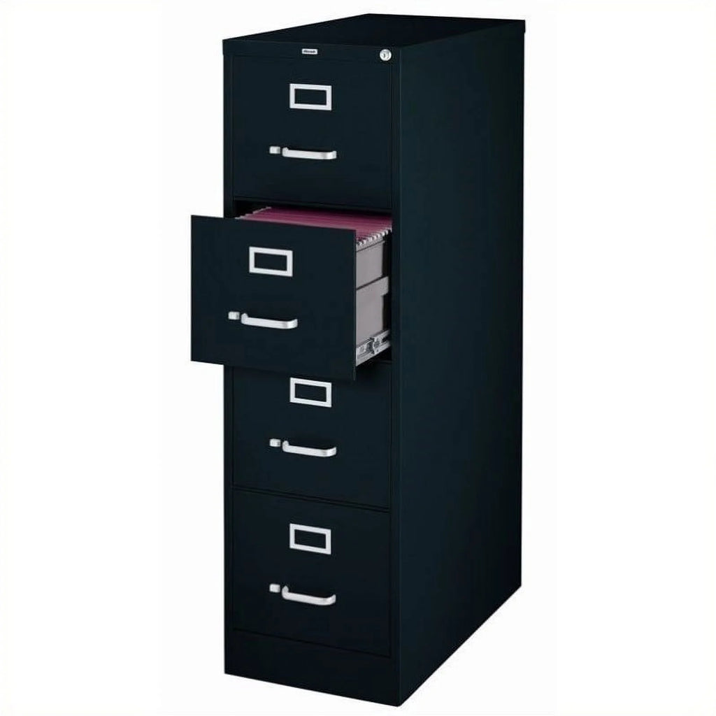 4 Drawer Filing Cabinet in Black and Putty L7638