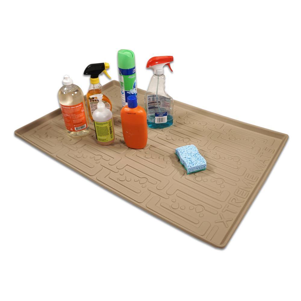 Under Sink Kitchen Cabinet Mat 37 x 22 inch Beige Z2062