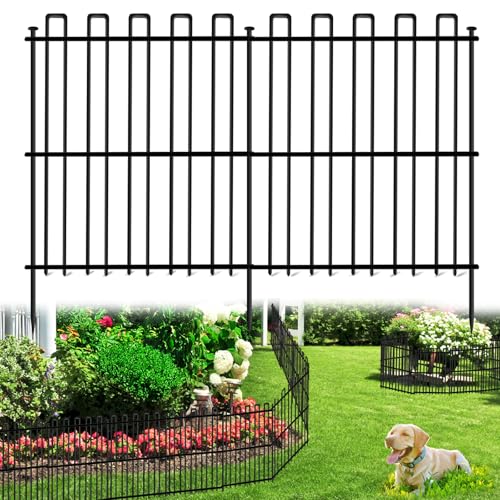 No Dig Animal Barrier Fence, 13in x 37ft Rustproof Metal Garden Edging C454