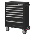 Black 7 Drawer Rolling Cabinet Z6236
