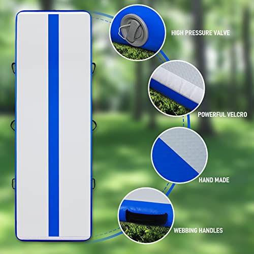 Inflatable Gymnastics Mat 10ft/13ft 4in Thick with Electric Pump V600
