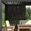 Aluminum Louvered Sun Shade Shutter Wall Panel O382