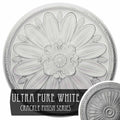 Ultra Pure White Crackle Ceiling Medallion A373