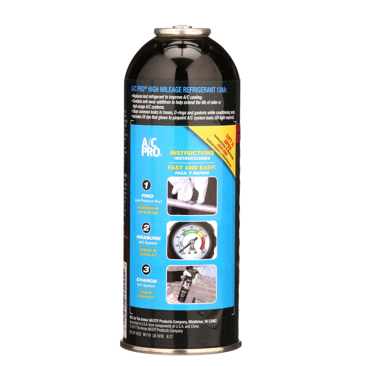 High Mileage R-134a Auto Air Conditioner Refrigerant 12oz E7113