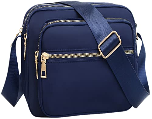 Black Nylon Crossbody Bag V2269