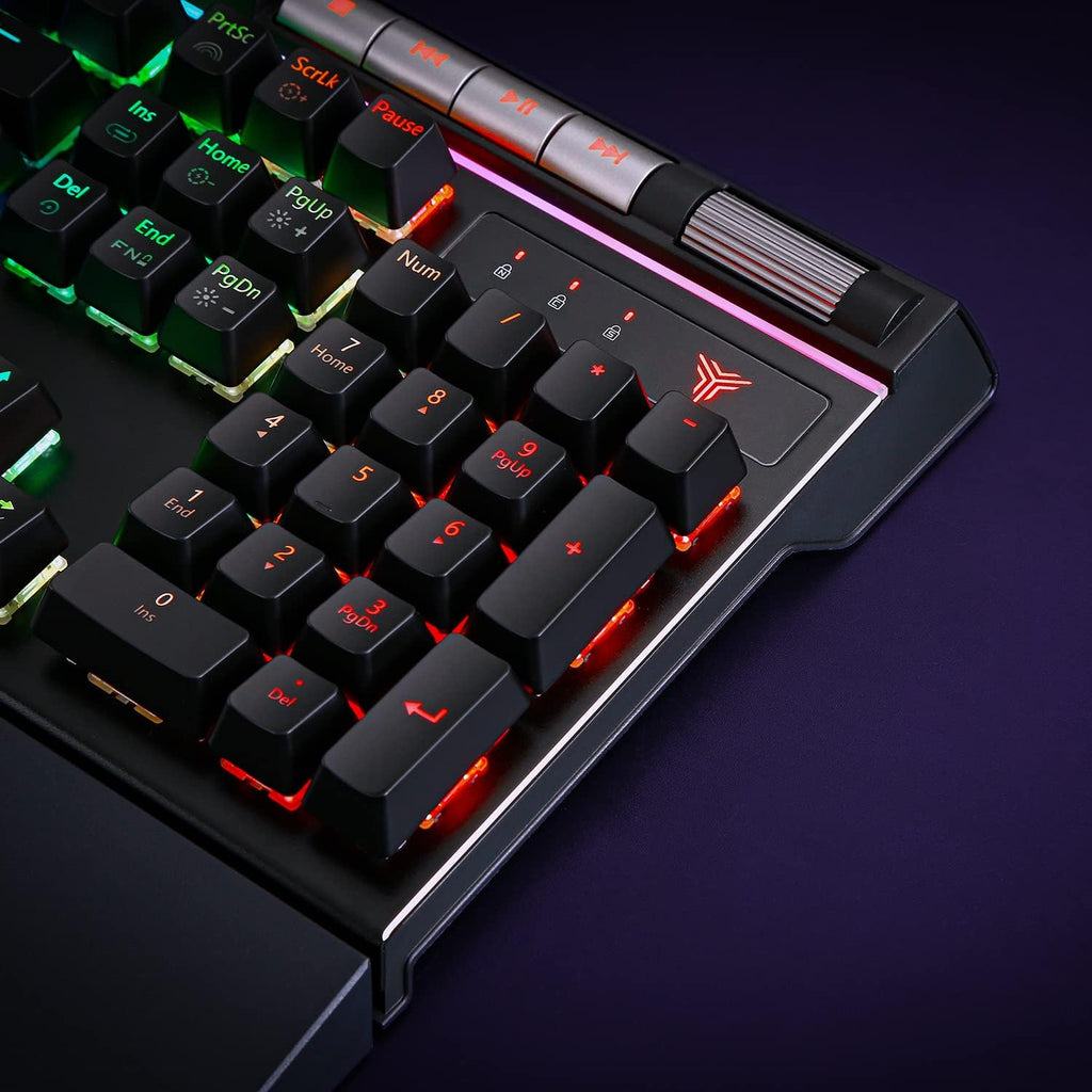 Mechanical Gaming Keyboard Blue Switches RGB Backlight with 2 USB Ports Pack of 2 U6605