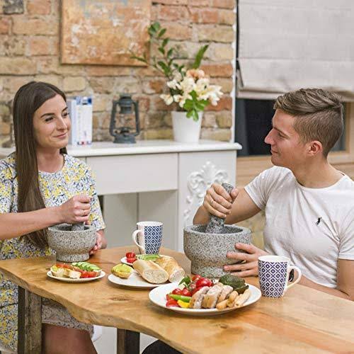 8 inch 5 Cup-Capacity Mortar and Pestle Set D3743