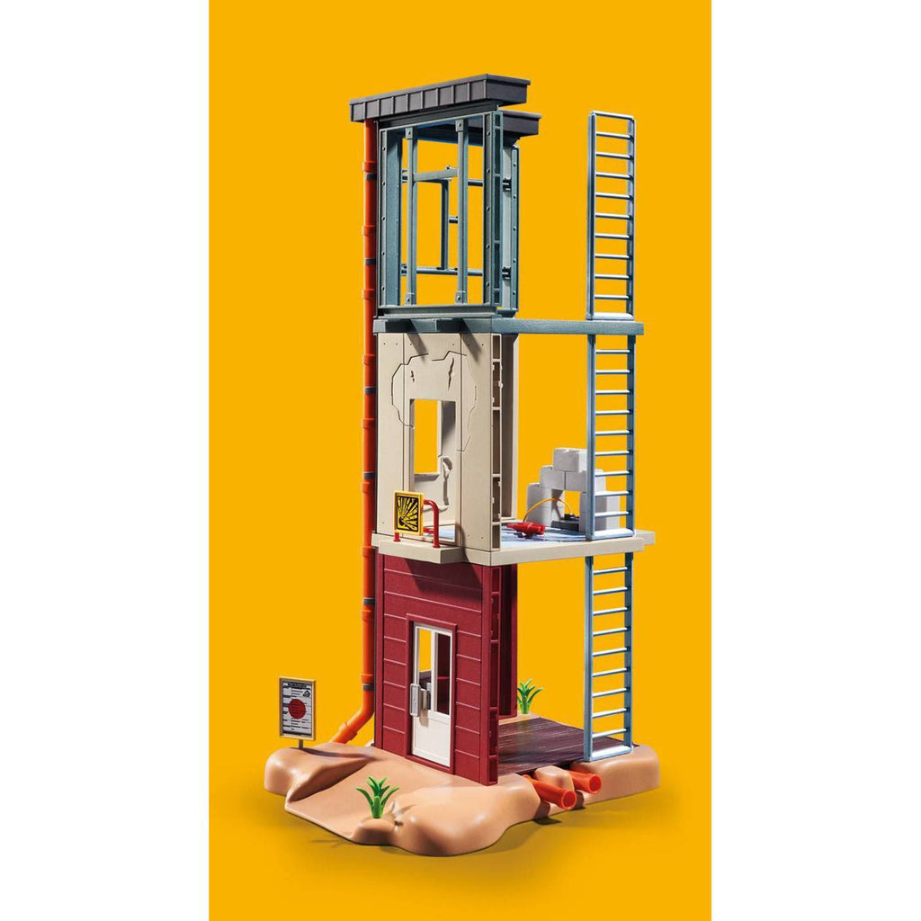 Mini Excavator with Building Section Q12776