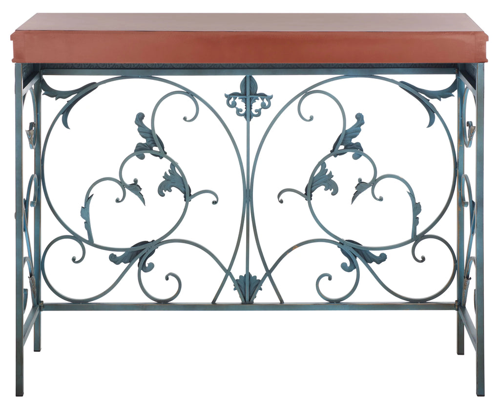 Brown Traditional Console End Table M2159