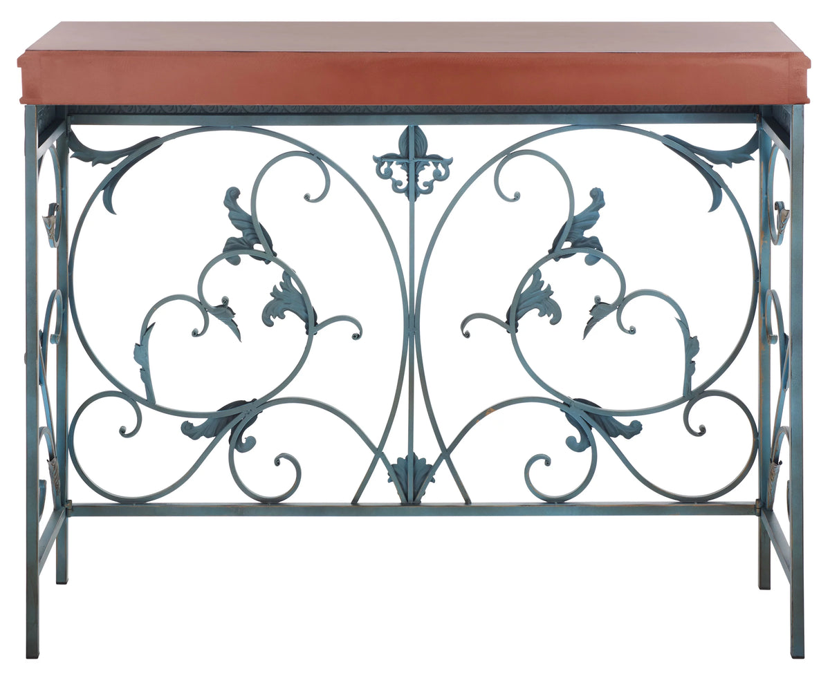 Brown Traditional Console End Table M2159