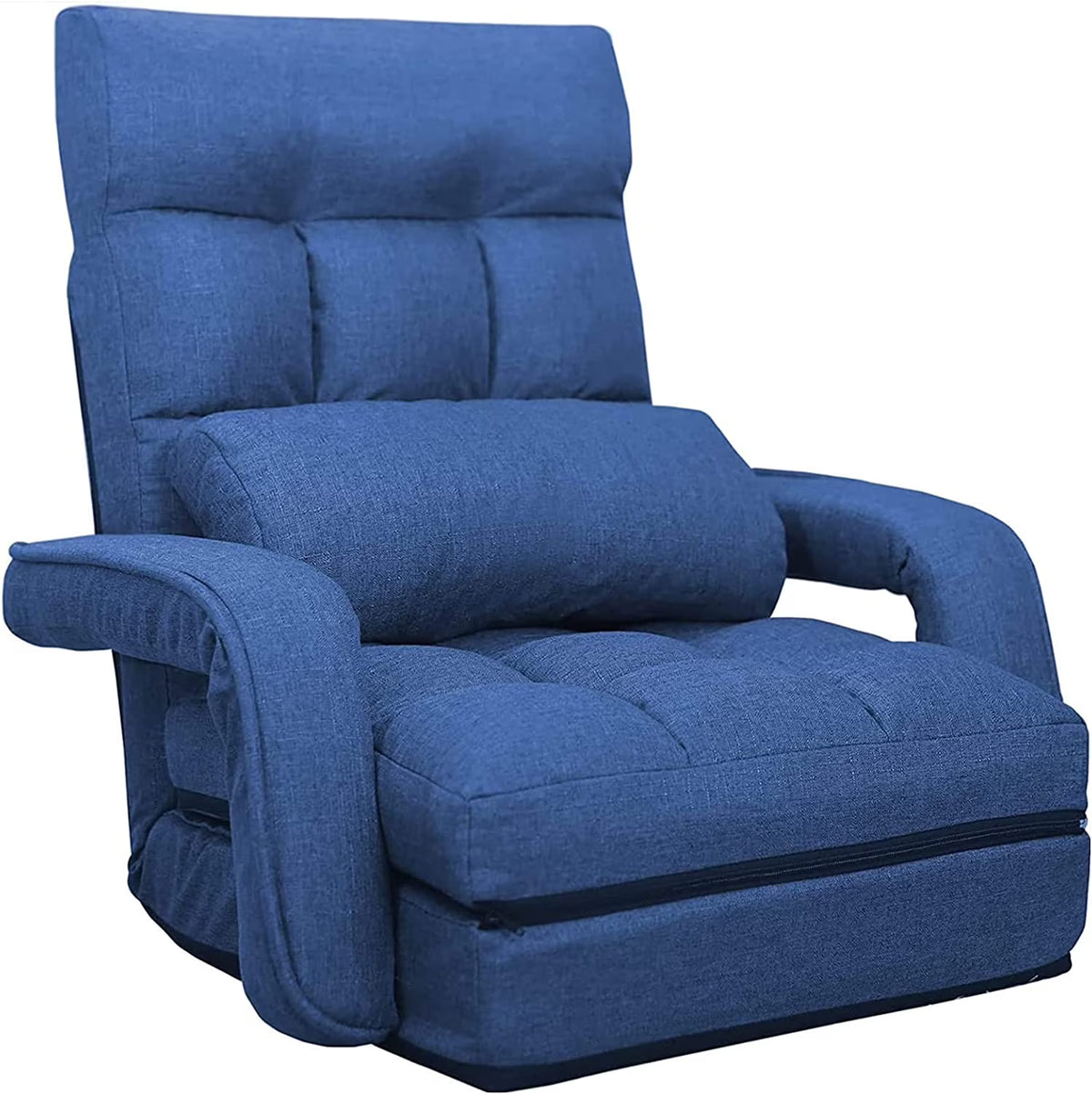 6-Position Padded Floor Chair with Pillow S9600