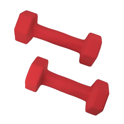Neoprene Coated Dumbbell Hand Weight Pairs, 2LB, 4LB, 6LB, 8LB Y216573
