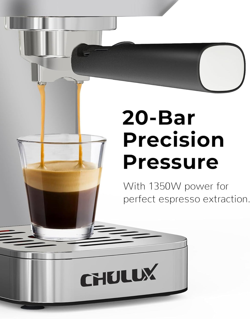20 Bar Semi Automatic Stainless Steel Espresso Machine R3156